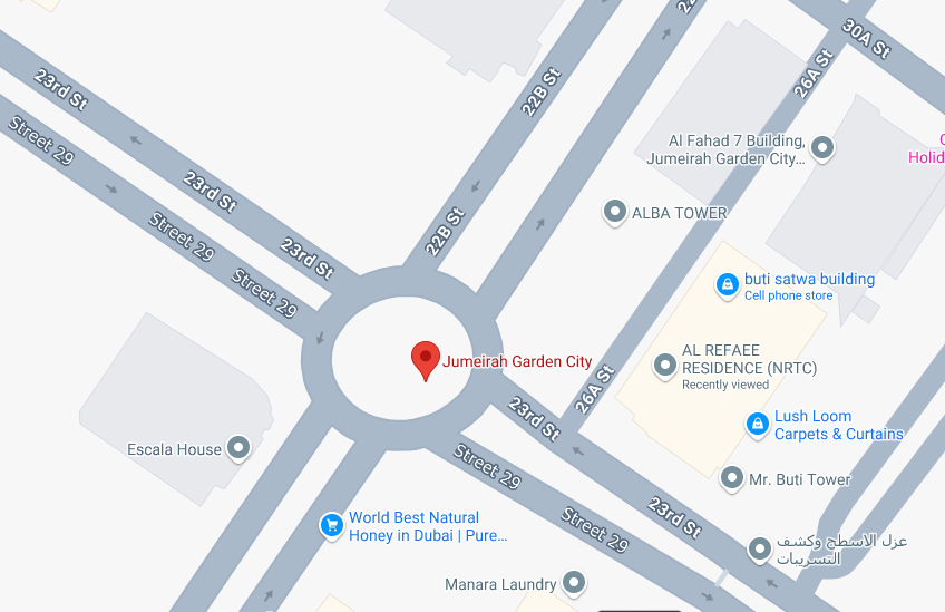 Jumeriah Garden City 1, Near City Walk, Dubai -Map