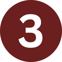 3 number icon