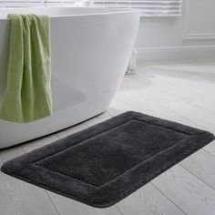 Charcoal color bath mats