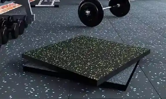 High Quality Flecks Rubber Gym Floor Mat Roll