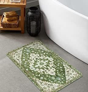 Sage Green color mats for bathroom