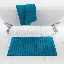 Teal Color Bath Mats