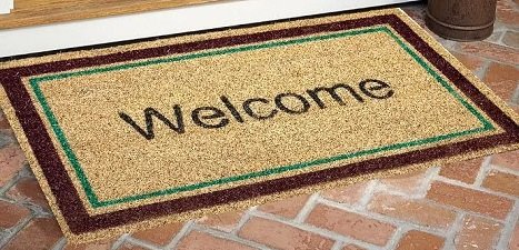 Coir mat for door