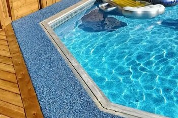 Elastic EPDM mats for pool site area in Dubai