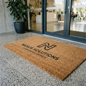 Printed Logo Coir Mat