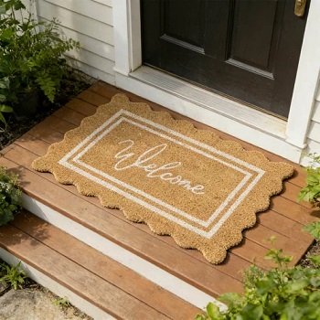 Welcome coir door mat