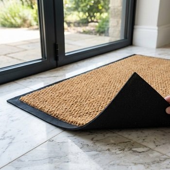 rubber backed coir mat