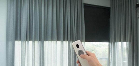 Sheer Curtains with remote controller