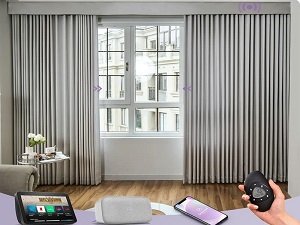 Motorized curtain with different control option