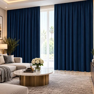 Navy Blackout Curtains