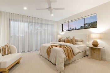 Sheer Curtains in Bedroom