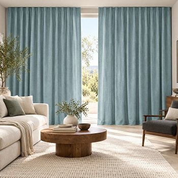 Soft Aqua Linen