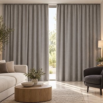 Soft Grey Linen Curtains
