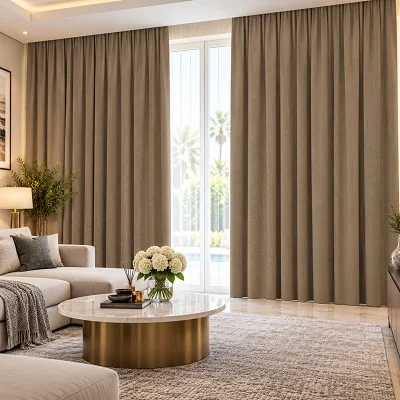 Taupe Blackout Curtains