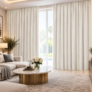 White Blackout Curtains