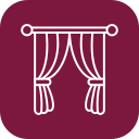 wave curtains icon